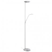 Cobra lampa podłogowa 23W+6W LED 230V chrom satyna